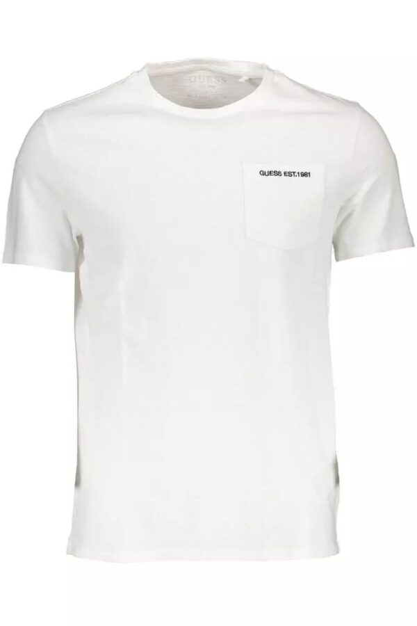 Guess Jeans White Cotton Men T-Shirt