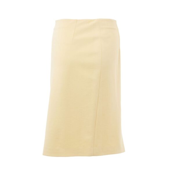 Lardini Elegant Yellow Viscose Skirt for Women – Image 2