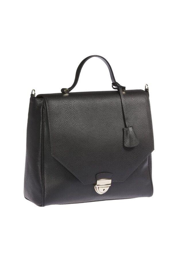 Trussardi Black Leather Women Handbag – Image 2