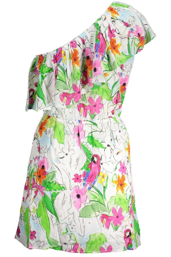 Desigual White Viscose Women Dress – Image 2