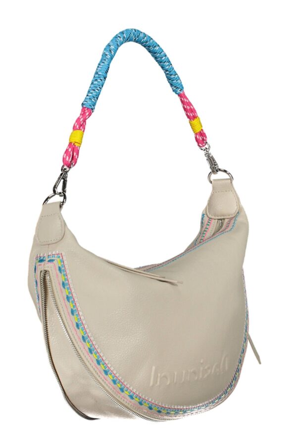 Desigual White Polyethylene Women Handbag – Image 3