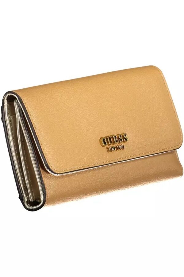 Guess Jeans Beige Polyethylene Women Wallet – Image 3