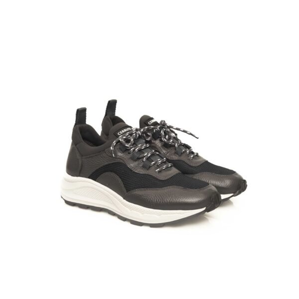 Cerruti 1881 Gray Leather Men Sneaker – Image 3