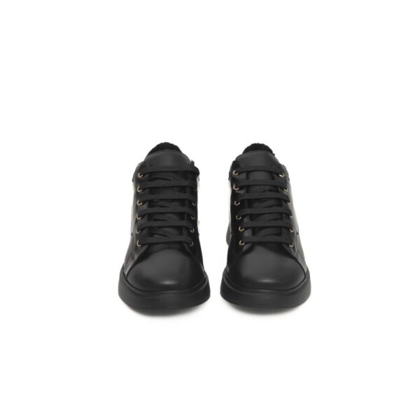 Cerruti 1881 Black Leather Women Sneaker – Image 2