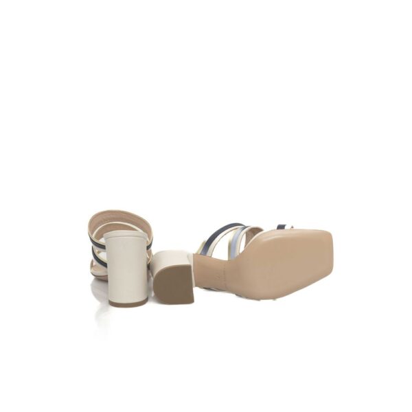 Cerruti 1881 White Goat Leather Women Sandal – Image 4