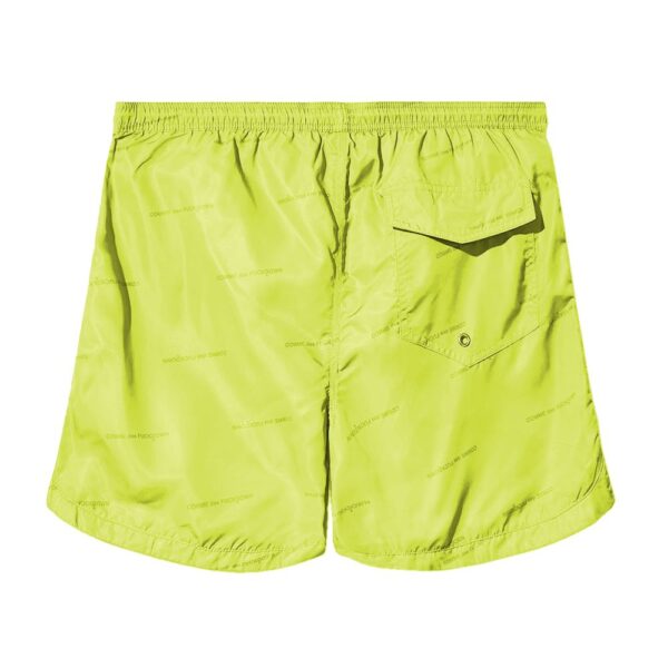 Comme Des Fuckdown Yellow Polyester Men's Bermuda Short – Image 2