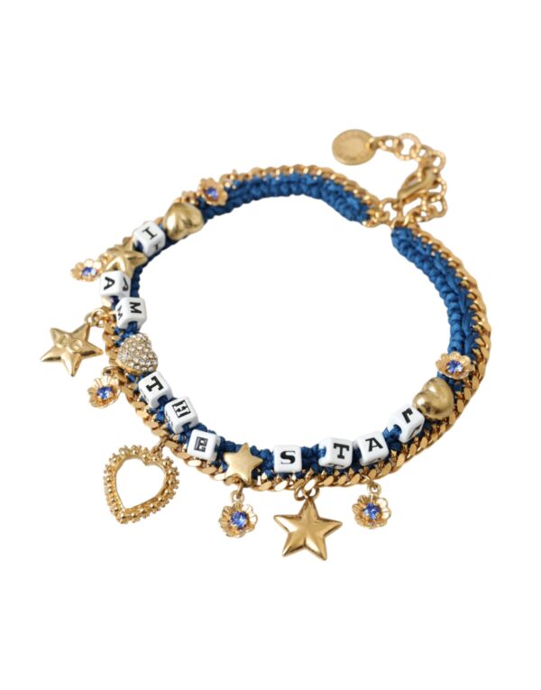 Dolce & Gabbana Gold Tone Brass Chain Iam The Star Bracelet – Image 2