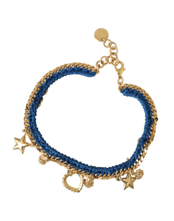 Dolce & Gabbana Gold Tone Brass Chain Iam The Star Bracelet – Image 4