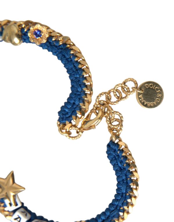 Dolce & Gabbana Gold Tone Brass Chain Iam The Star Bracelet – Image 5