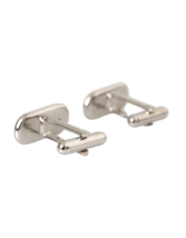 Dolce & Gabbana Silver Gold Plated Metal Brass Pin Cufflinks – Image 3