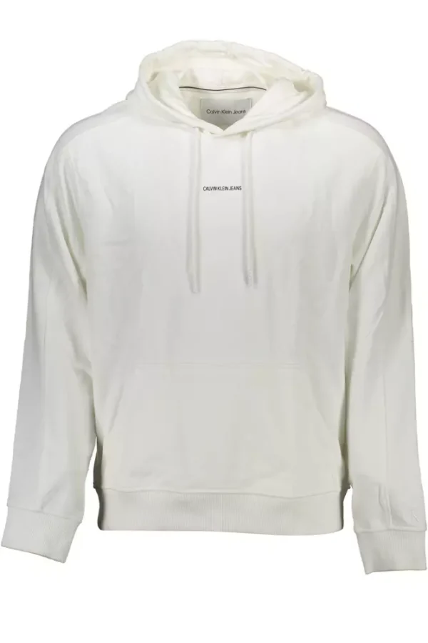 Calvin Klein White Cotton Men Sweater