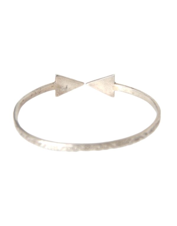 Nialaya Arrow Crystal 925 Silver Bangle Bracelet Women – Image 3