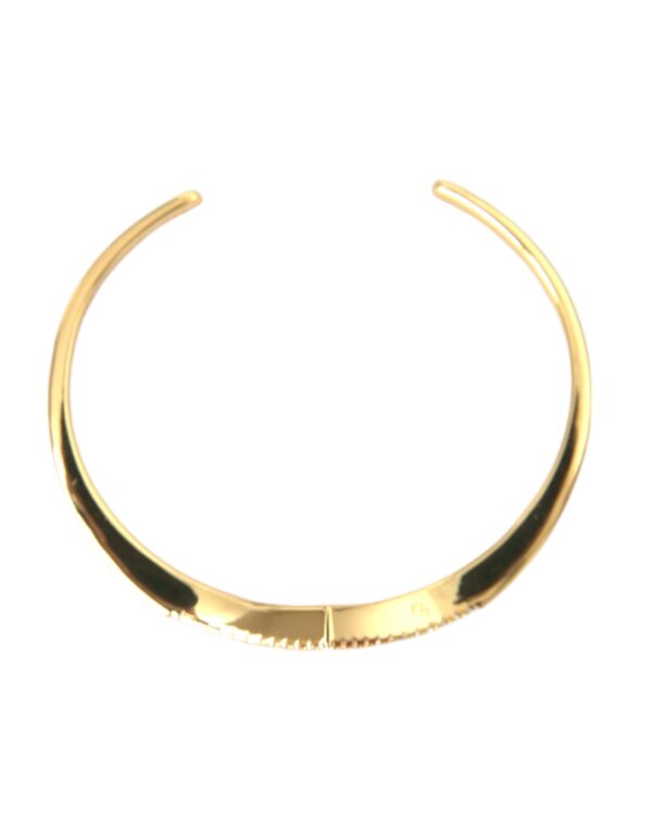 Nialaya Arched Wing Cuff Skyfall Gold CZ 925 Bracelet – Image 3