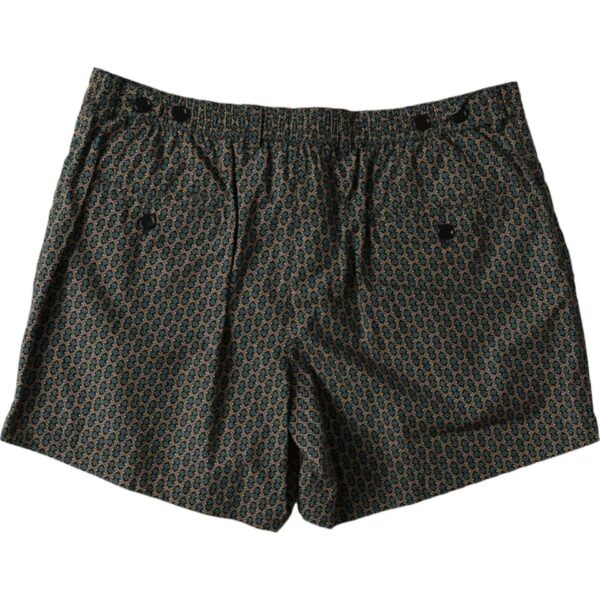 Dolce & Gabbana Brown Patterned Beachwear Swim Shorts Swimwear – Image 4