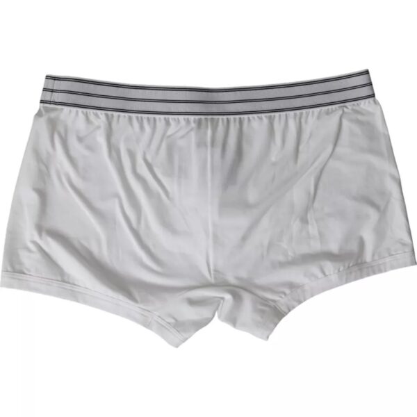 Dolce & Gabbana White Cotton Blend Regular Boxer Shorts Underwear – Image 2