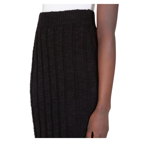 Dolce & Gabbana Black Wool Vergine Skirt – Image 2