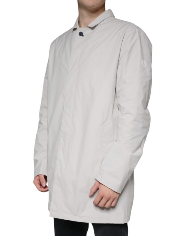 People Of Shibuya Off White Full Zip Coat Men Jacket – Image 3