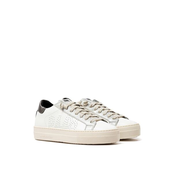 P448 White Leather Sneaker – Image 2