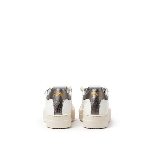 P448 White Leather Sneaker – Image 3