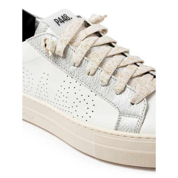 P448 White Leather Sneaker – Image 4