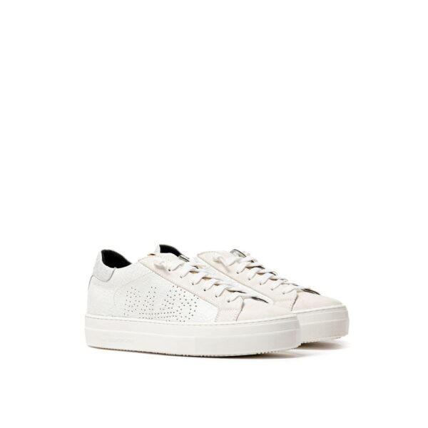 P448 White Leather Sneaker – Image 2