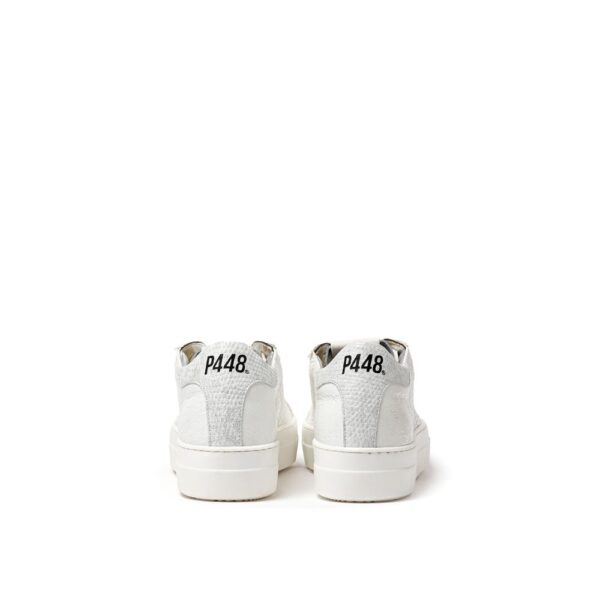 P448 White Leather Sneaker – Image 3