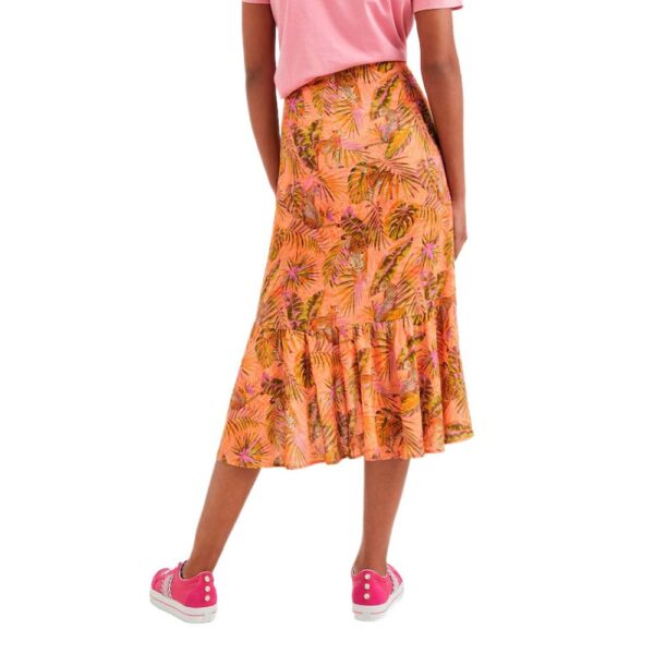 Desigual Orange Viscose Skirt – Image 2