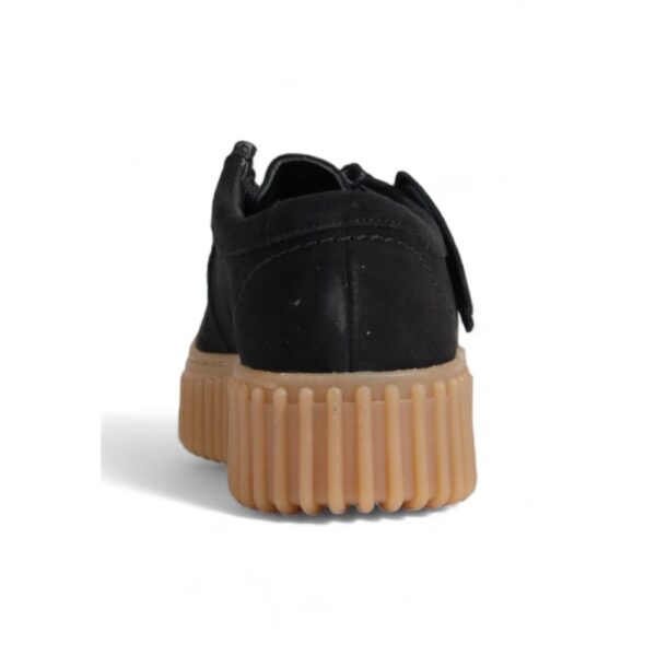 Clarks Black Suede Flat Shoe – Image 4