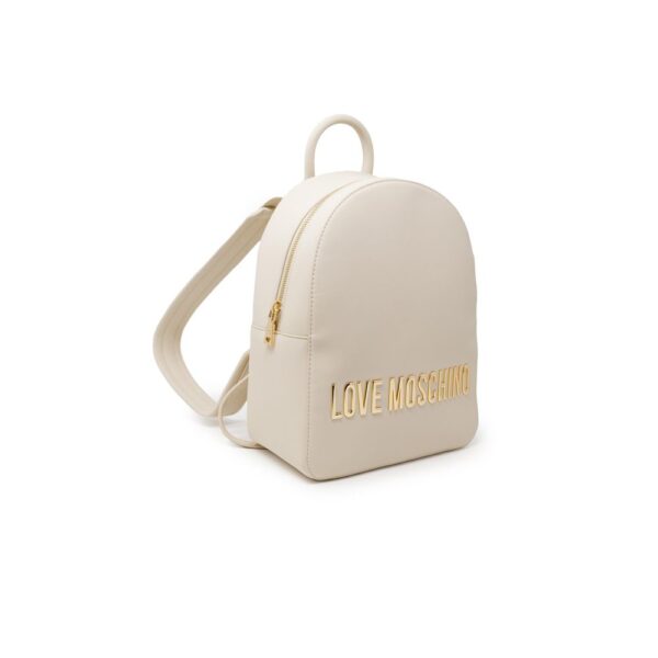 Love Moschino Beige Polyethylene Backpack – Image 2