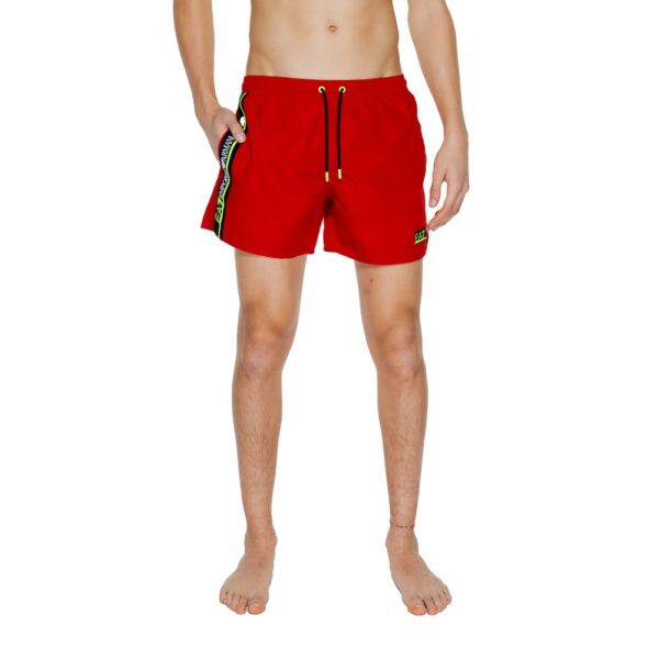 EA7 Emporio Armani Red Polyester Swimwear – Image 3