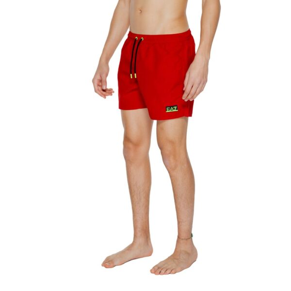 EA7 Emporio Armani Red Polyester Swimwear – Image 4