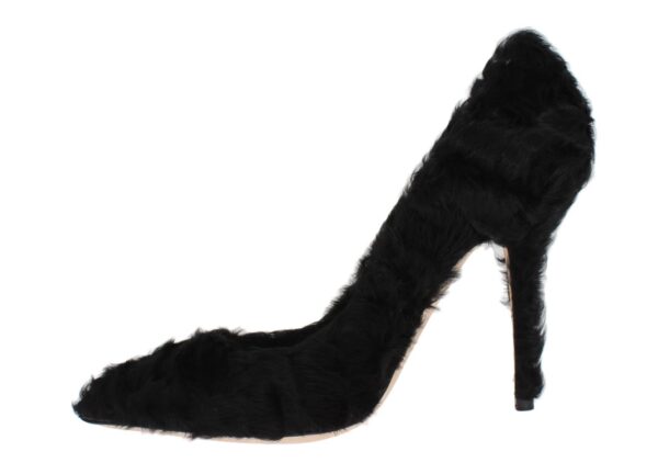 Dolce & Gabbana Elegant Pumps in Luxe Xiangao Fur Leather – Image 2