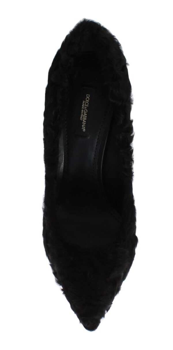 Dolce & Gabbana Elegant Pumps in Luxe Xiangao Fur Leather – Image 4