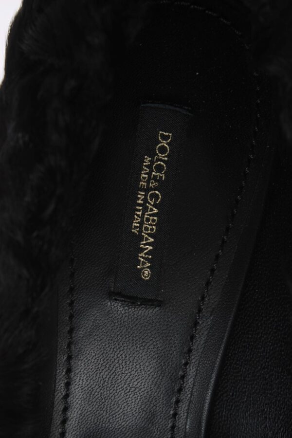 Dolce & Gabbana Elegant Pumps in Luxe Xiangao Fur Leather – Image 5