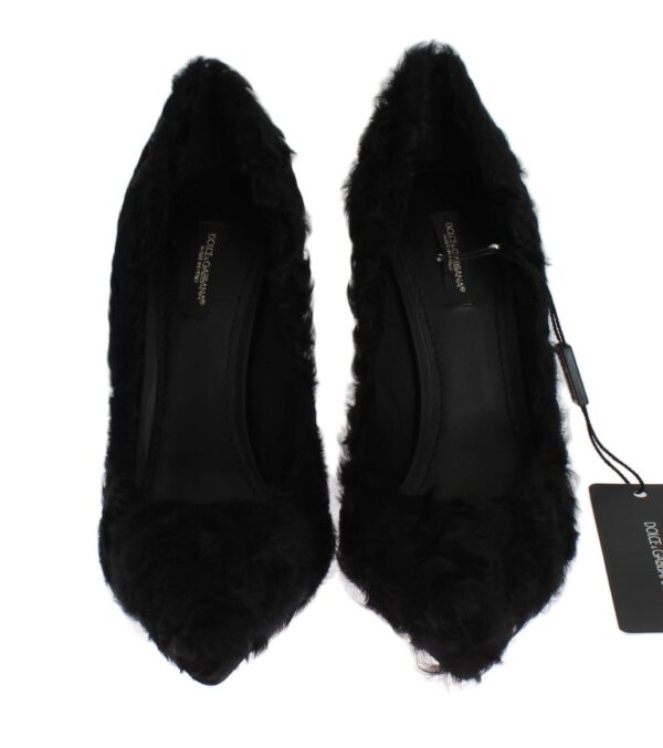 Dolce & Gabbana Elegant Pumps in Luxe Xiangao Fur Leather – Image 6