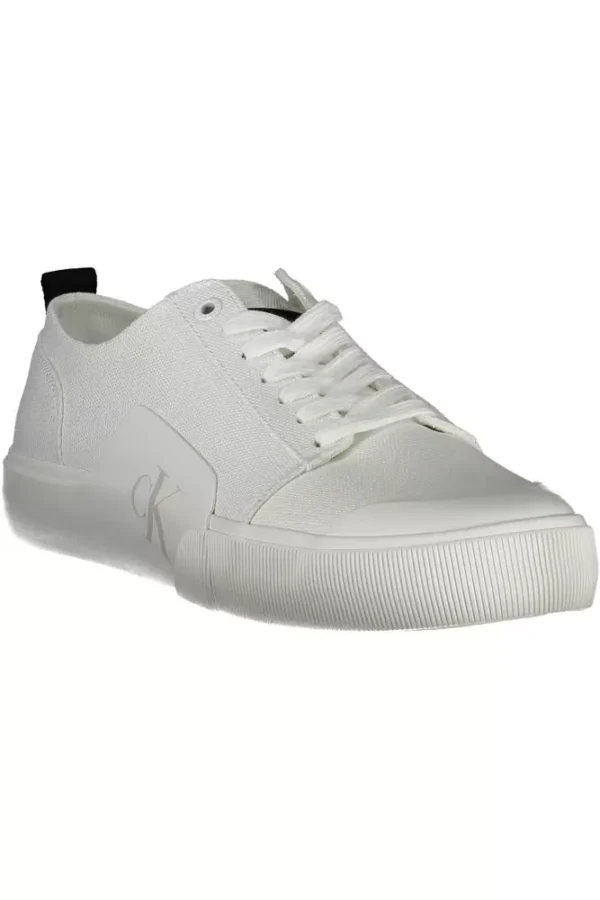 Calvin Klein White Cotton Men Sneaker – Image 2