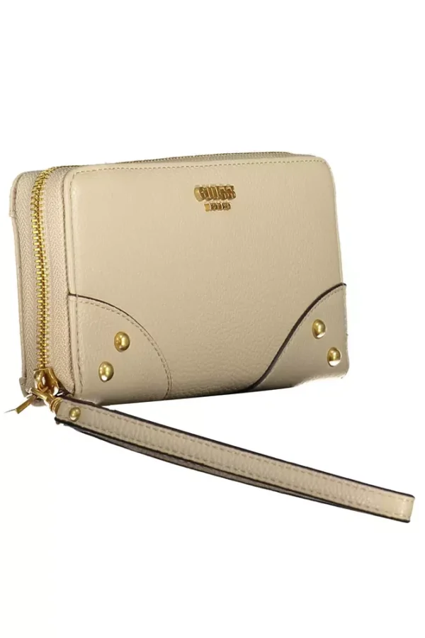 Guess Jeans Beige Polyethylene Women Wallet – Image 3