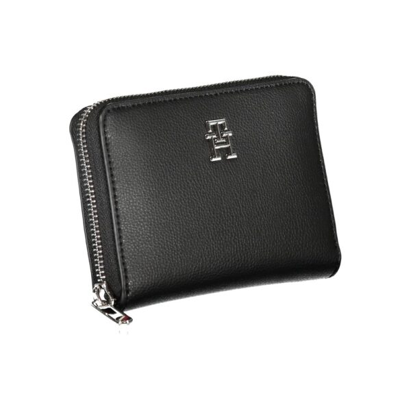 Tommy Hilfiger Elegant Black Zip Wallet with Multiple Compartments – Image 3