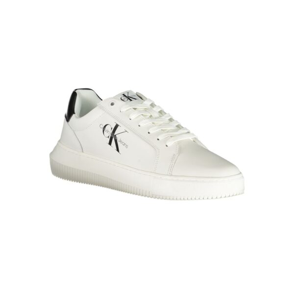 Calvin Klein Sophisticated White Lace-Up Sneakers – Image 2