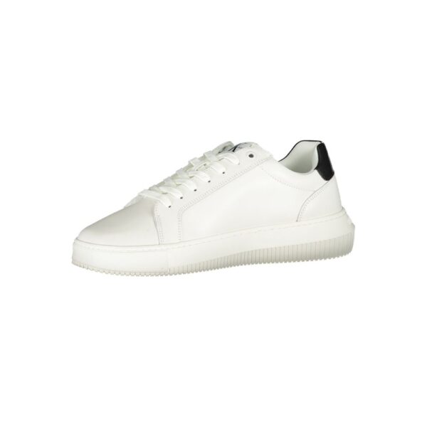 Calvin Klein Sophisticated White Lace-Up Sneakers – Image 3