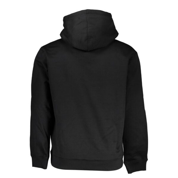 Calvin Klein Sleek Fleece Hooded Sweatshirt in Black – Image 2