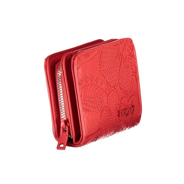 Desigual Red Polyethylene Wallet – Image 3