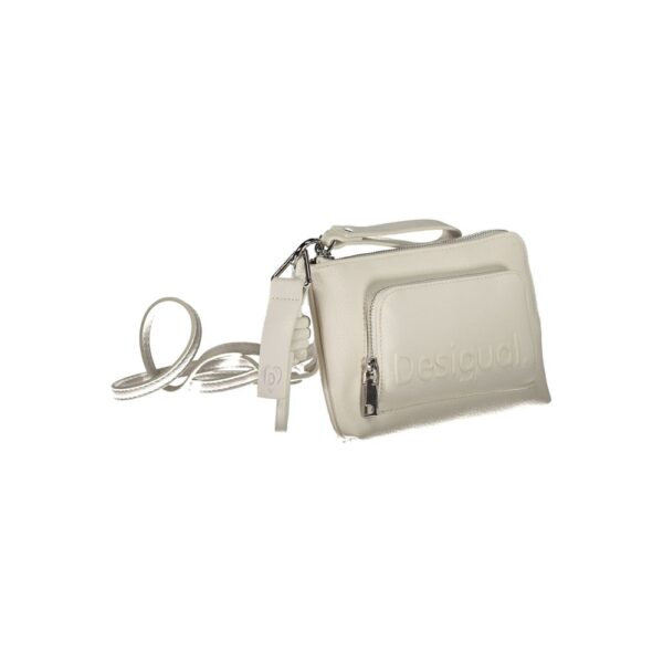 Desigual White Polyethylene Handbag – Image 3