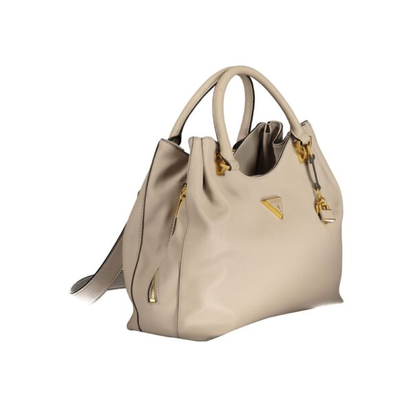 Guess Jeans Beige Polyethylene Handbag – Image 3