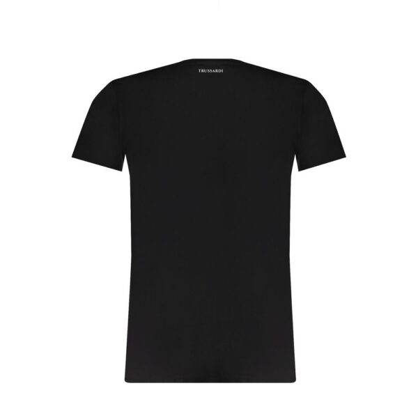 Trussardi Black Cotton T-Shirt – Image 2