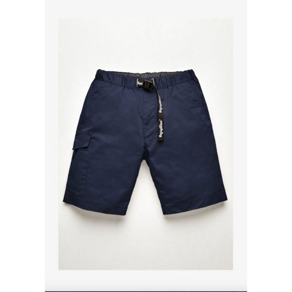 Refrigiwear Elegant Blue Cotton Blend Shorts – Image 6