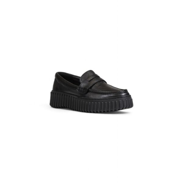 Clarks Black Leather Flat Shoe – Image 3