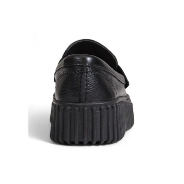 Clarks Black Leather Flat Shoe – Image 4