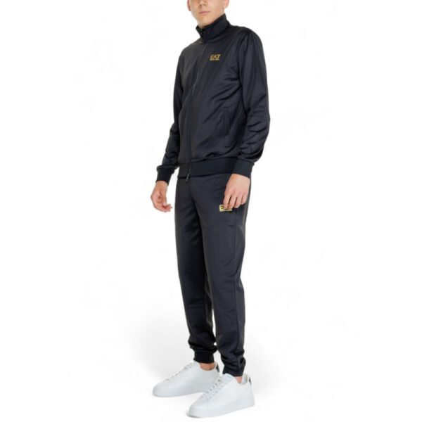 EA7 Emporio Armani Black Polyester Sweatsuit – Image 3