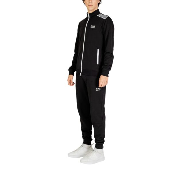 EA7 Emporio Armani Black Cotton Sweatsuit – Image 3